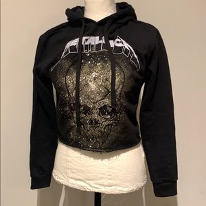 Metallica crop pullover